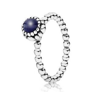 Pandora Silver lapis Ring
